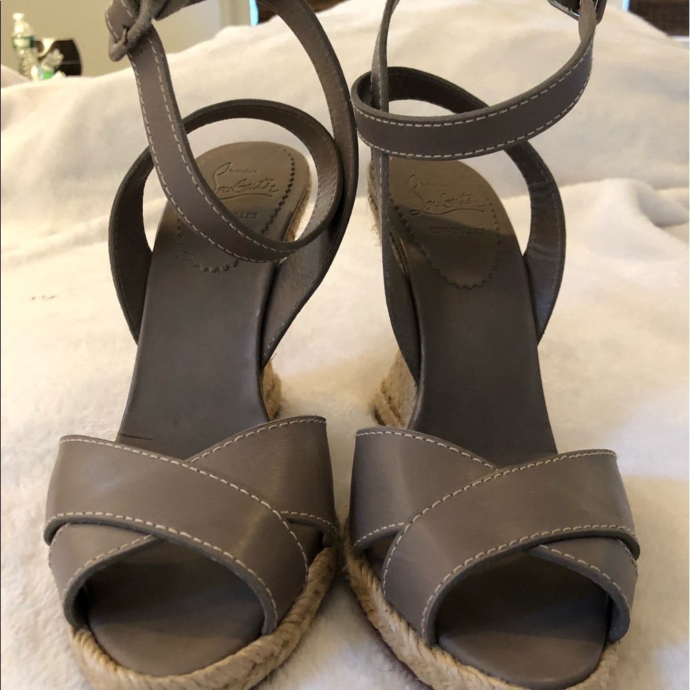 Christian Louboutin Espadrille Wedges